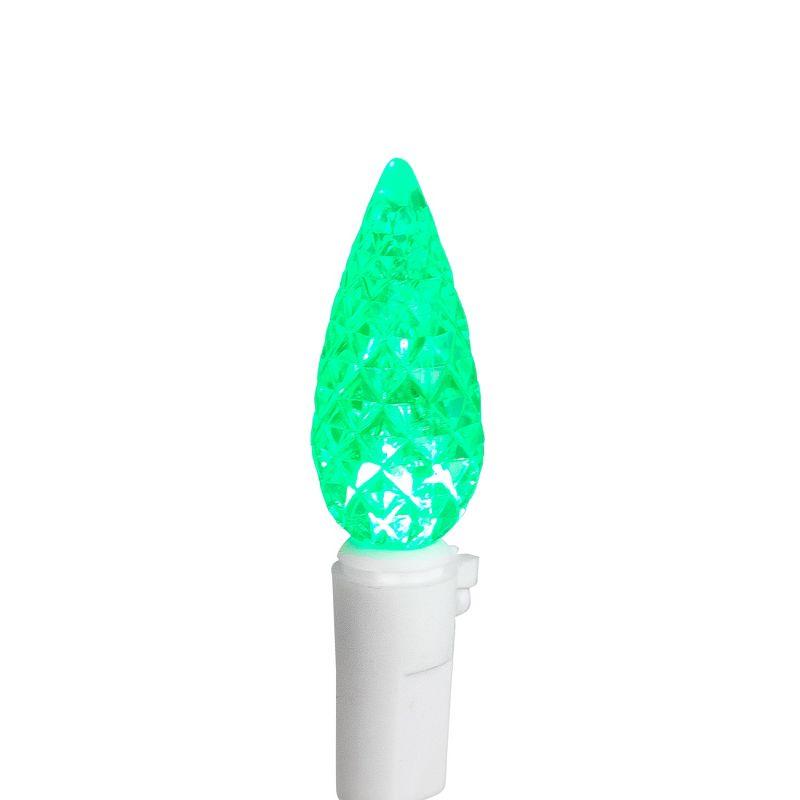 Northlight 70ct Multi-Color Faceted LED C6 Christmas Light Set - 24.25ft White Wire