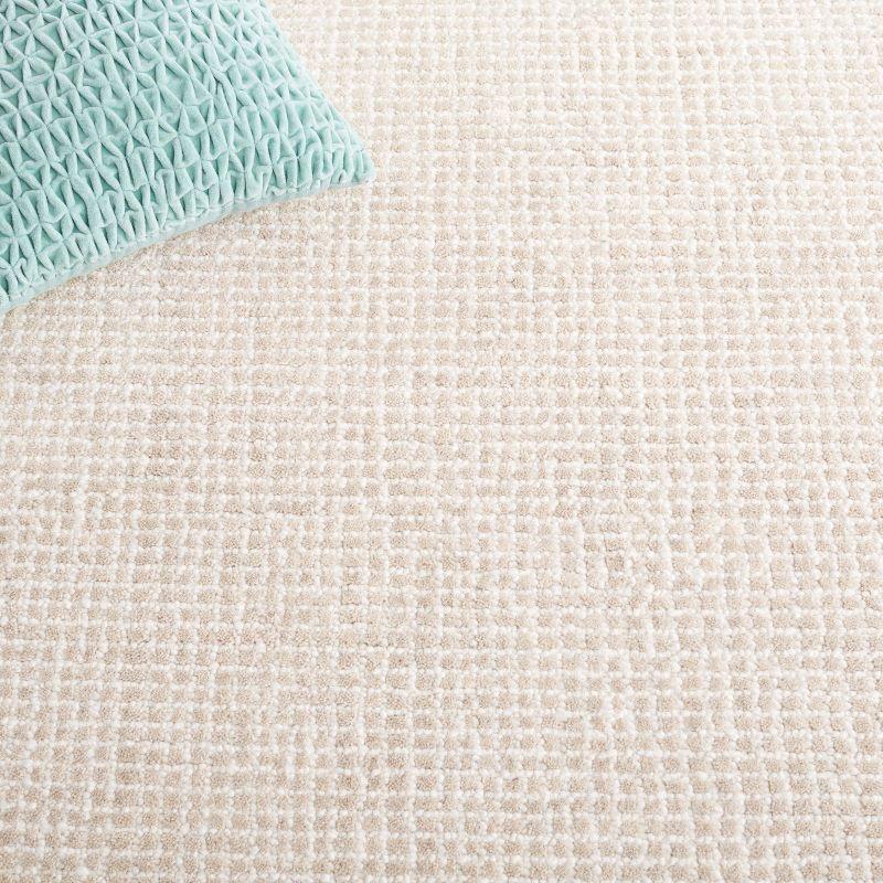 Ebony EBN654 Handmade Tufted Area Rug - Beige/Green - 6' X 6'  Square - Safavieh