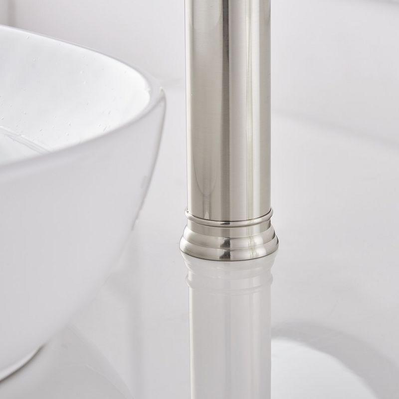 BWE Waterfall Single Hole Single-Handle Vessel Bathroom Faucet With Pop-up Drain Assembly