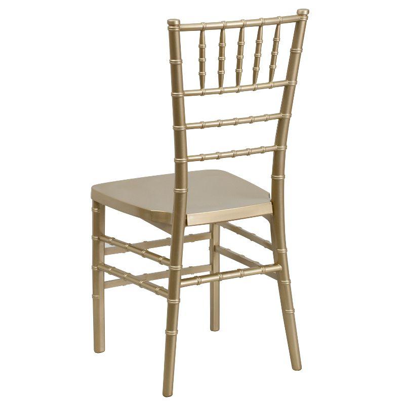 Elegant Gold Resin Chiavari Lightweight Event Chair