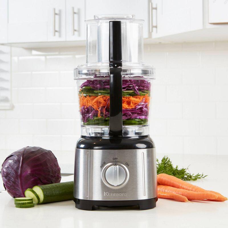 Kenmore Kenmore Food Processor and 11 Cup Vegetable Chopper for Chop, Slice, Shred, Mince, Grate & Puree