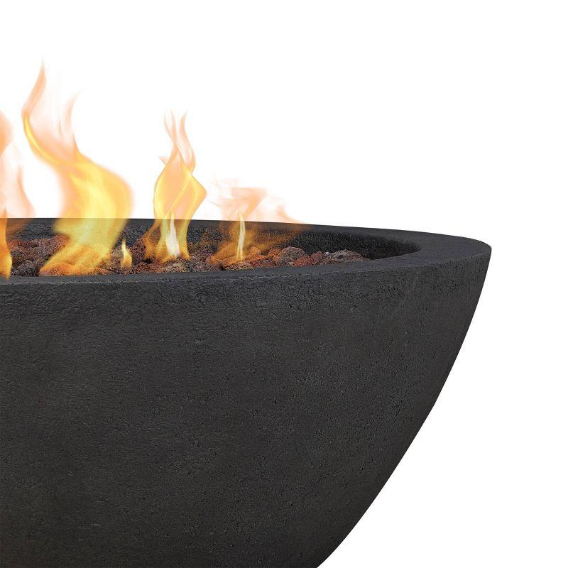 Fernanda Fire Bowl - Shale / Round