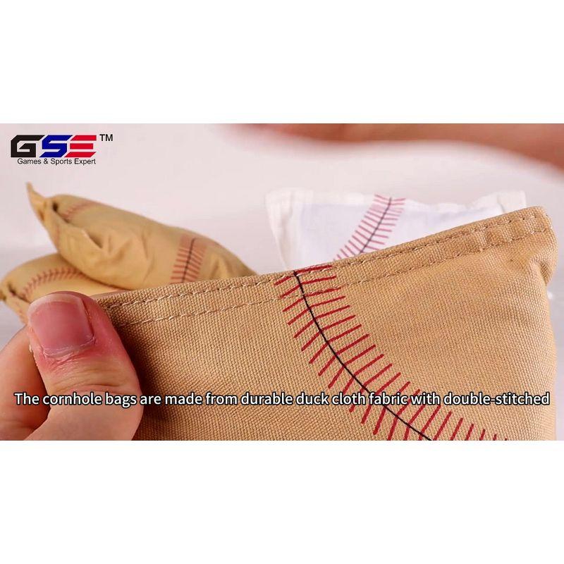 GSE Games & Sports Expert Regulation Size and Weight Cornhole Bean Bags for Cornhole Board Toss Game (Set of 8)