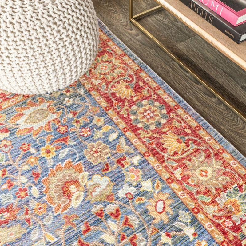 5'x8' Irving Persian Area Rug, Plum/Terracotta - JONATHAN Y