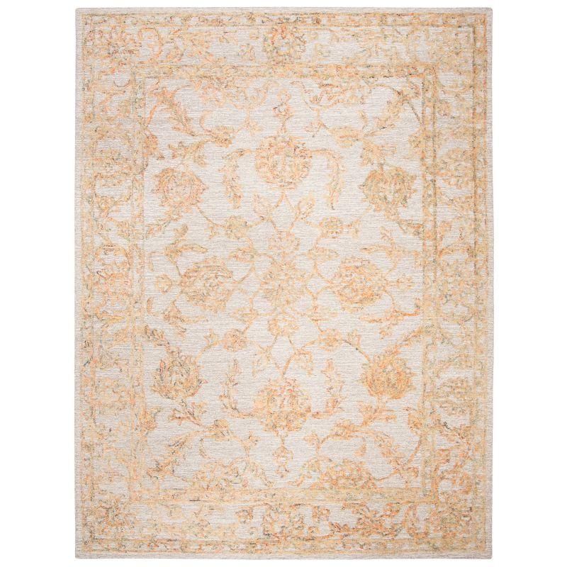 Harmonious Hues Abstract Hand-Tufted Wool Rug 9' x 12'