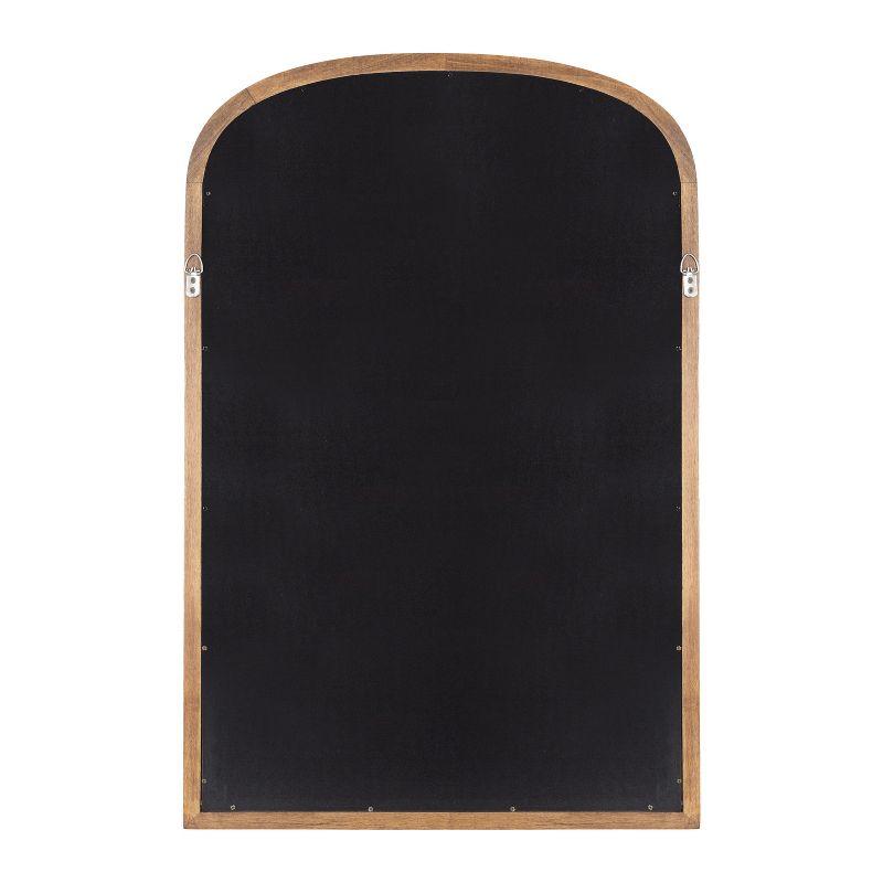 24"x36" Hatherleigh Basket Arch Wall Mirror Rustic Brown - Kate & Laurel All Things Decor: Modern Farmhouse Design, No Assembly Required