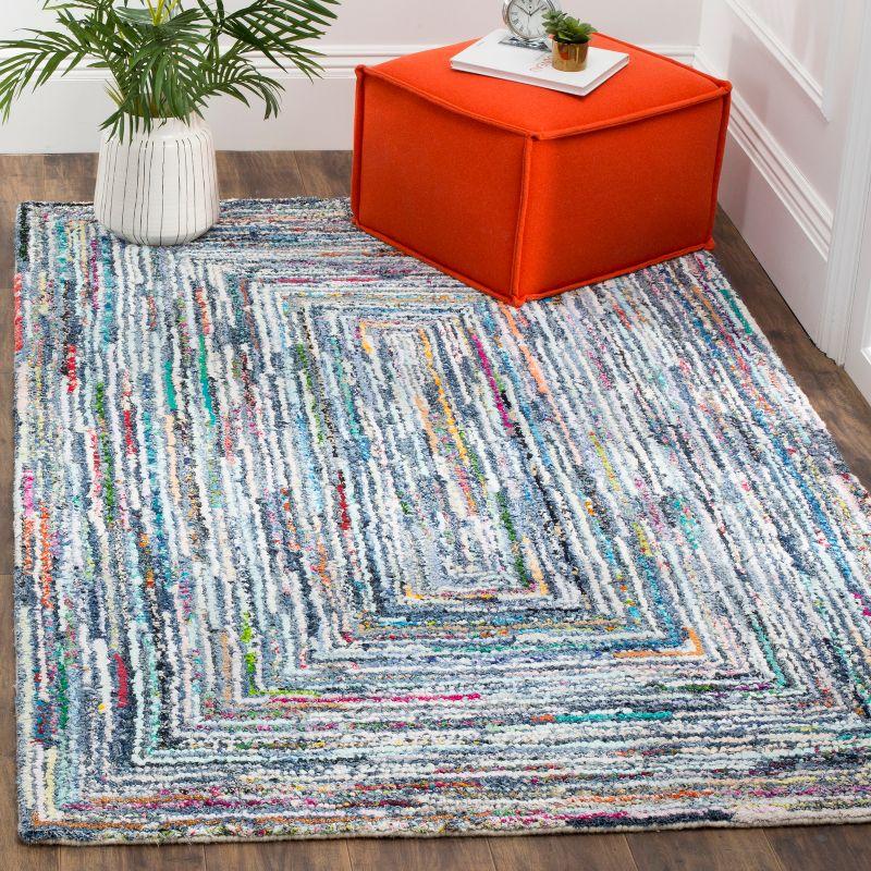 Nantucket Multi-Color Hand-Tufted Wool and Cotton Area Rug