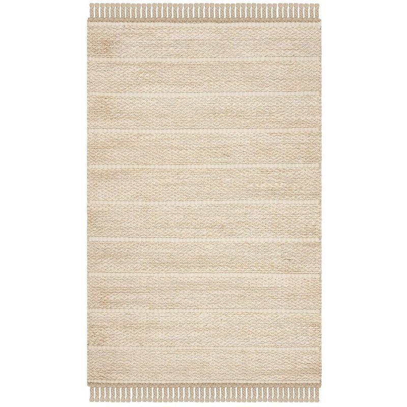 Natural Fiber NF550 Hand Woven Indoor Accent Rug - Ivory/Ivory - 3'x5' - Safavieh.