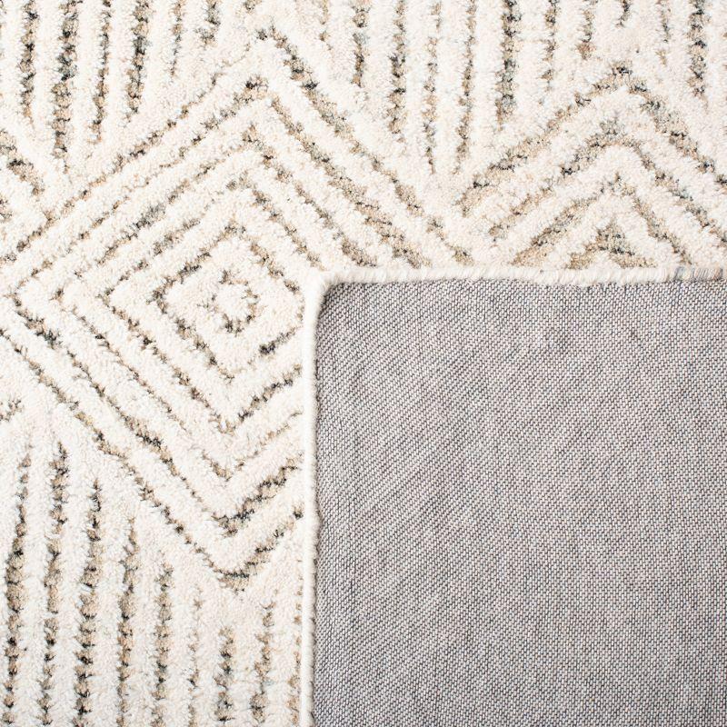 Metro MET401 Hand Tufted Area Rug - Beige/Ivory - 6'x6' - Safavieh.