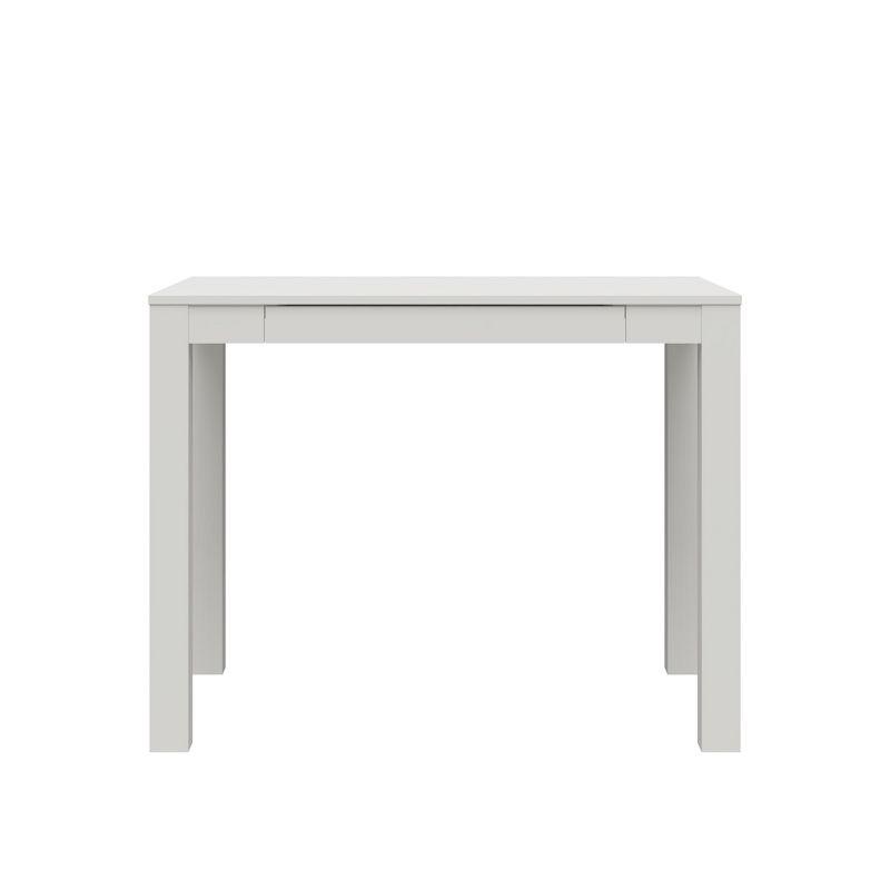 Parsons Computer Desk with Drawer, White