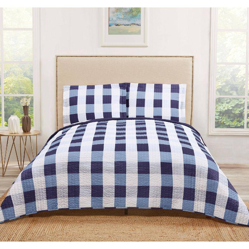 Truly Soft Buffalo Plaid Farmhouse / Country Plaid Quilt Set