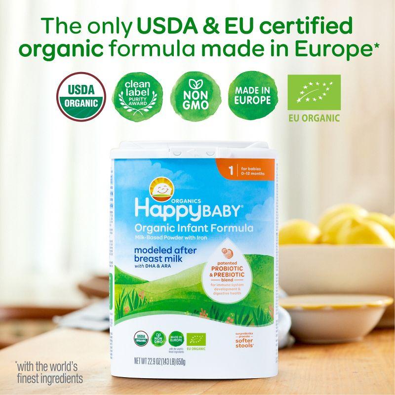 Happy Baby Organic Infant Formula Powder - Stage 1 - 22.9 fl oz