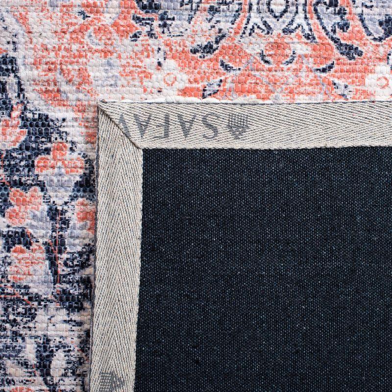Saffron SFN353 Hand Loomed Area Rug - Navy/Ivory - 3'x5' - Safavieh.