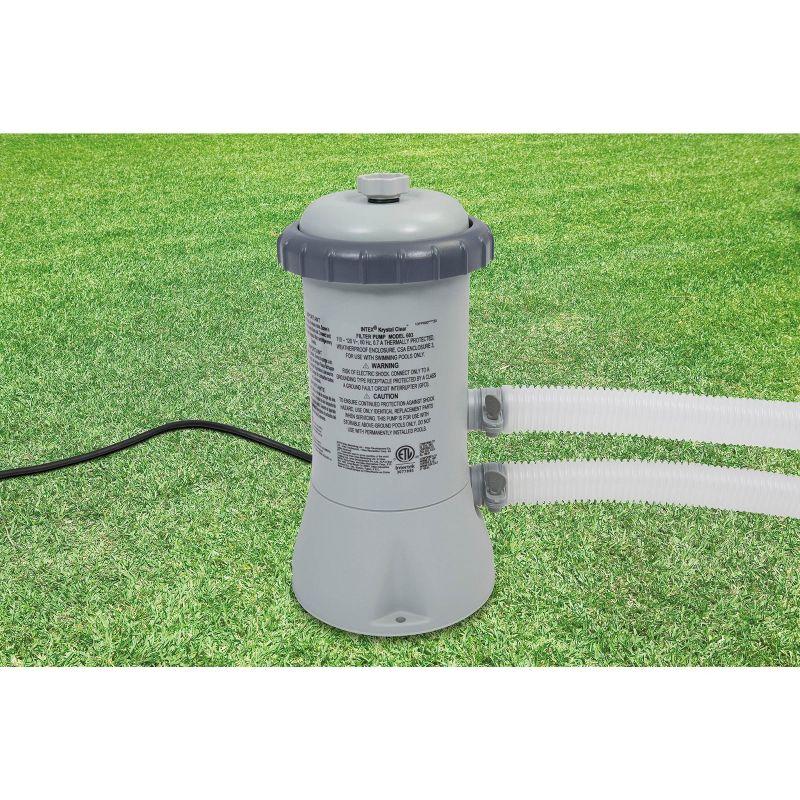 Intex Krystal Clear 530 GPH Easy Set Pool Cartridge Filter Pump + 8 Filters