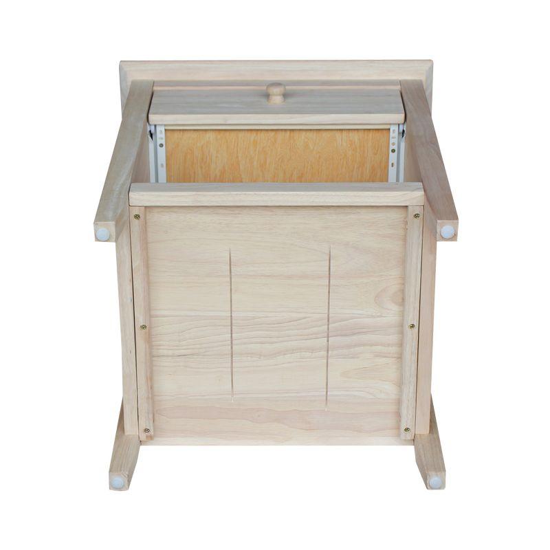 Light Wood 1-Drawer Nightstand with Tapered Legs