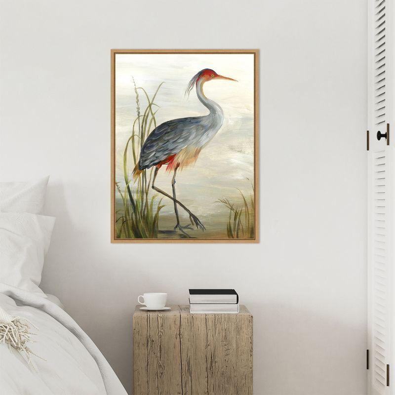 Amanti Art Grey Heron by Aimee Wilson Framed Canvas Wall Art