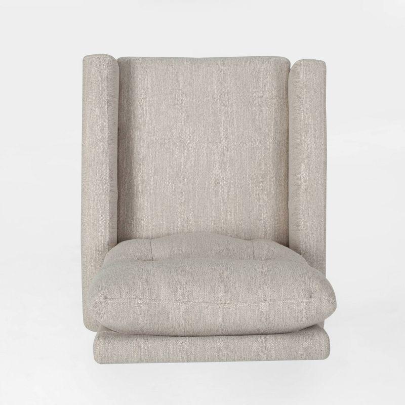 Christopher Knight Home Woodglen Contemporary Glider Swivel Recliner Beige: Upholstered Polyester, Wood Frame