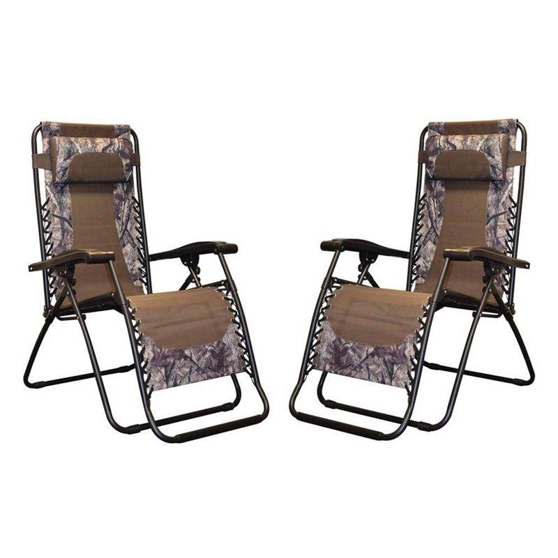 Caravan Canopy Fabric Patio Folding Chair Folding Chair Set (Set of 2)