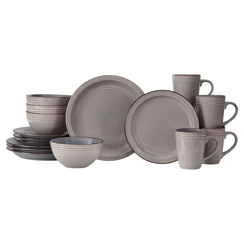 16 Piece Stoneware Dinnerware Set - Service for 4