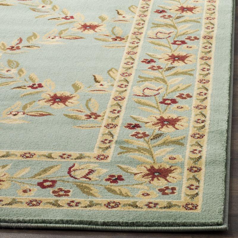 Lyndhurst LNH557 Power Loomed Area Rug - Blue/Blue - 6'7"x6'7" - Safavieh