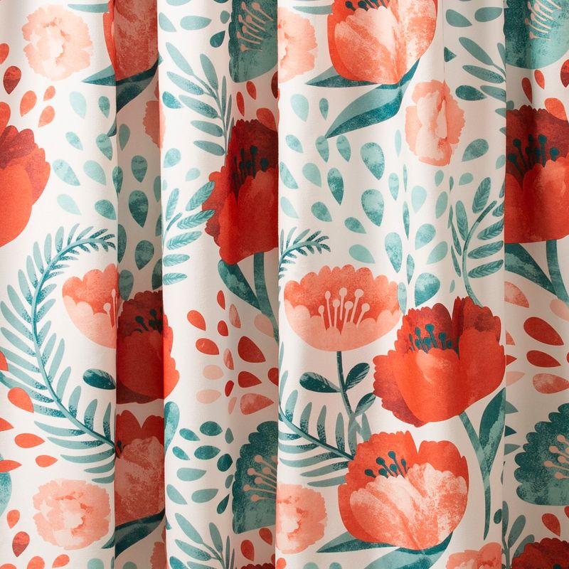 Poppy Garden Shower Curtain - Lush Décor