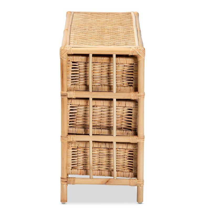 6 - Drawer Rattan Accent Chest