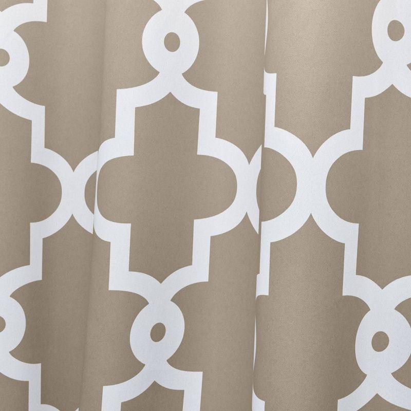 Ironwork Polyester Room Darkening Curtain Panel