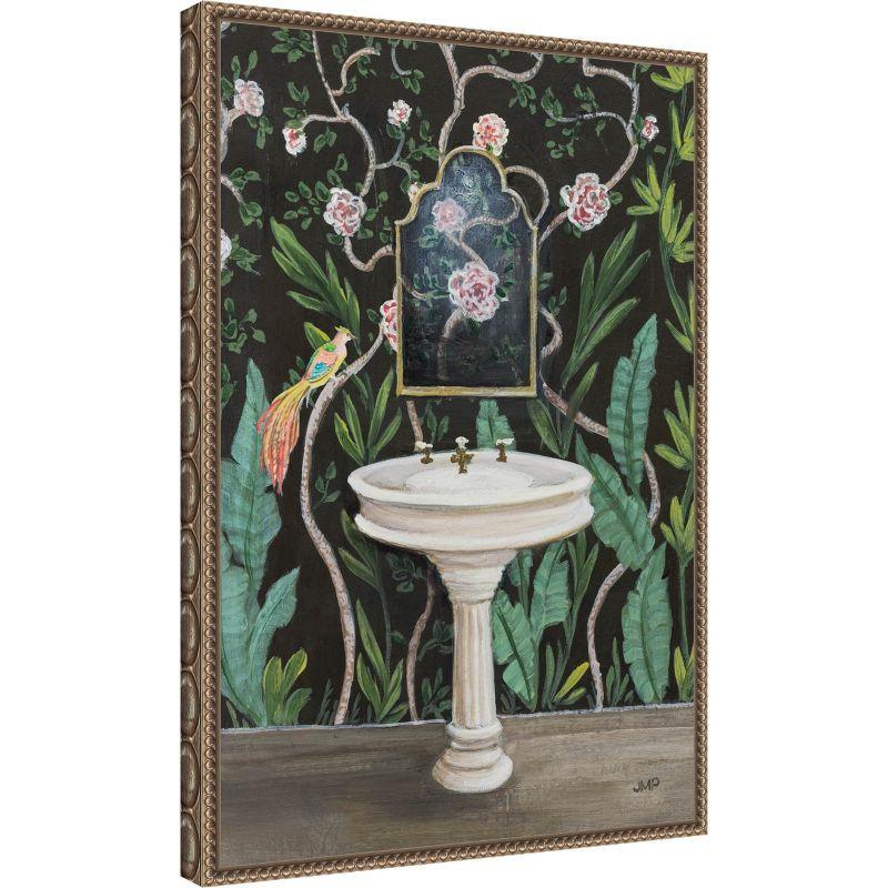 Botanical Oasis Beaded Framed Canvas Wall Art, 16 x 23-in