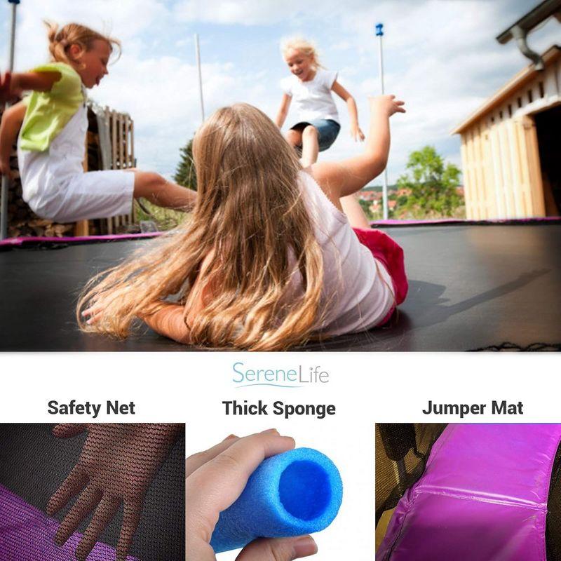 SereneLife 120" Round Backyard Trampoline