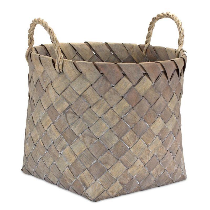 Melrose Natural Wicker Basket (Set of 3)