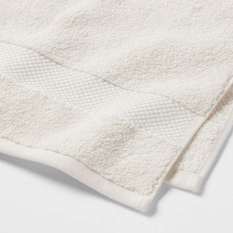 Performance Plus Hand Towel Cream - Threshold™: 100% Cotton, Fade-Resistant, Terry Construction, OEKO-TEX Certified