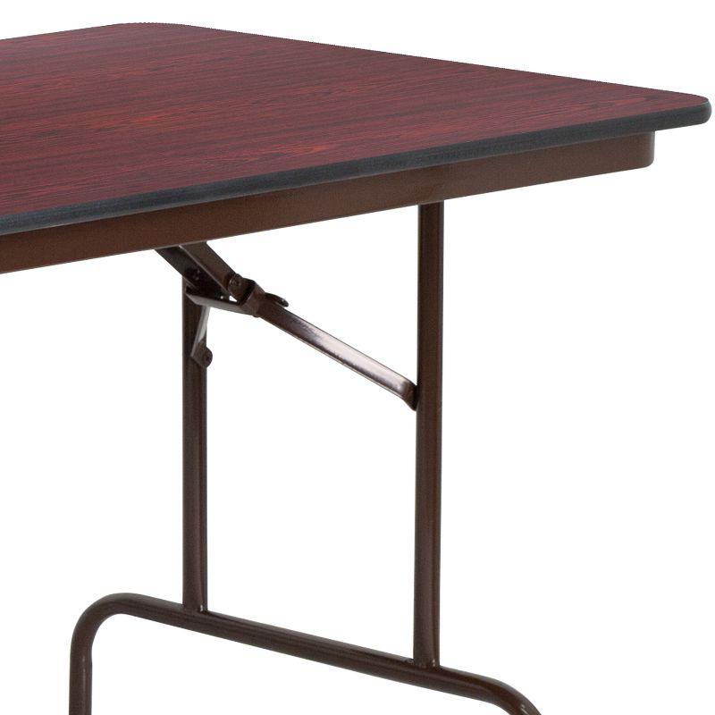 Flash Furniture Wofford 24" x 48" Rectangular High Pressure Mahogany Laminate Folding Banquet Table