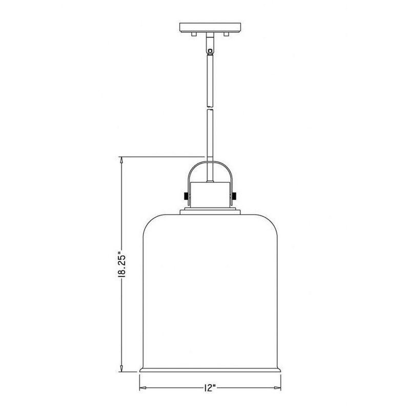 Z-Lite Kinsley 1 - Light Pendant in  Matte Black