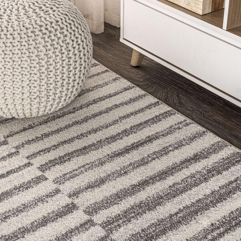 Lyla Offset Stripe Area Rug  - JONATHAN Y