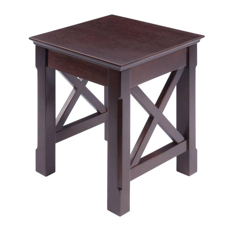 3pc Xola Nesting Table Cappuccino - Winsome: Rectangle Stacking Side Tables, Wood Veneer, Spot Clean