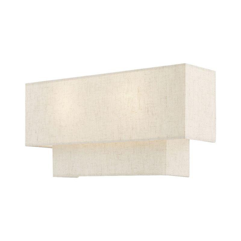 Swaney Brushed Nickel 2-Light Dimmable Outdoor Wall Sconce