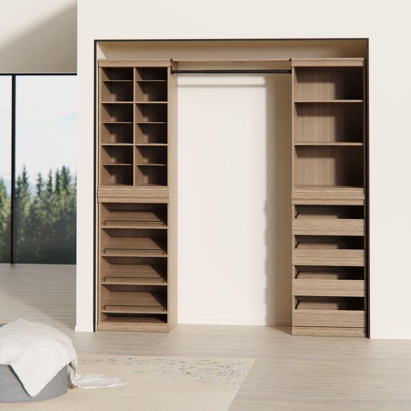 Modular Storage 36.02" W Shelf & Closet Rod