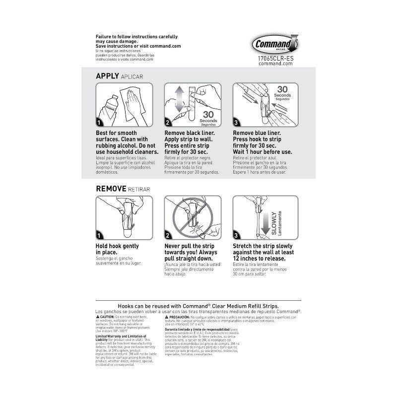 Command Medium Sized Wire Toggle Decorative Hook Clear