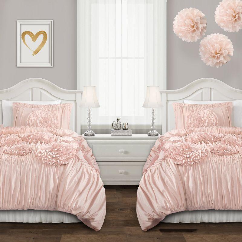 Lush Decor Serena Microfiber Traditional Comforter Set