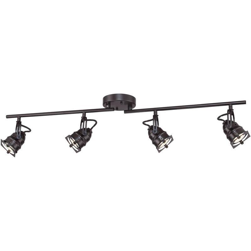 Hamilton 24" Black Bronze 4-Head LED Track Light Fixture