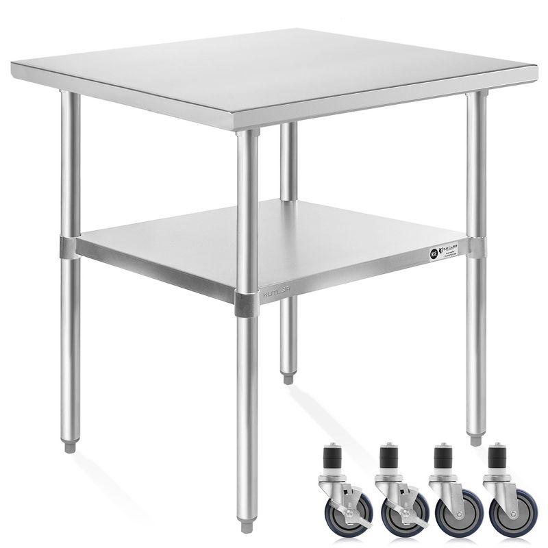 Amgood 30 in. x 24 in. Stainless Steel Table
