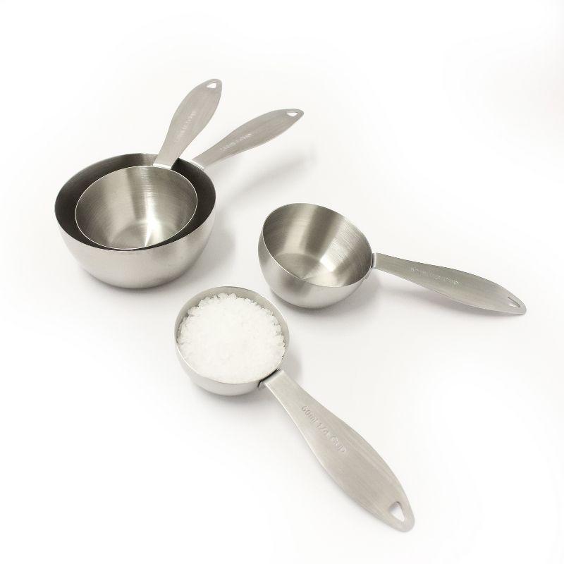 BergHOFF Stainless Steel 4Pc Measuring Cups, Silver