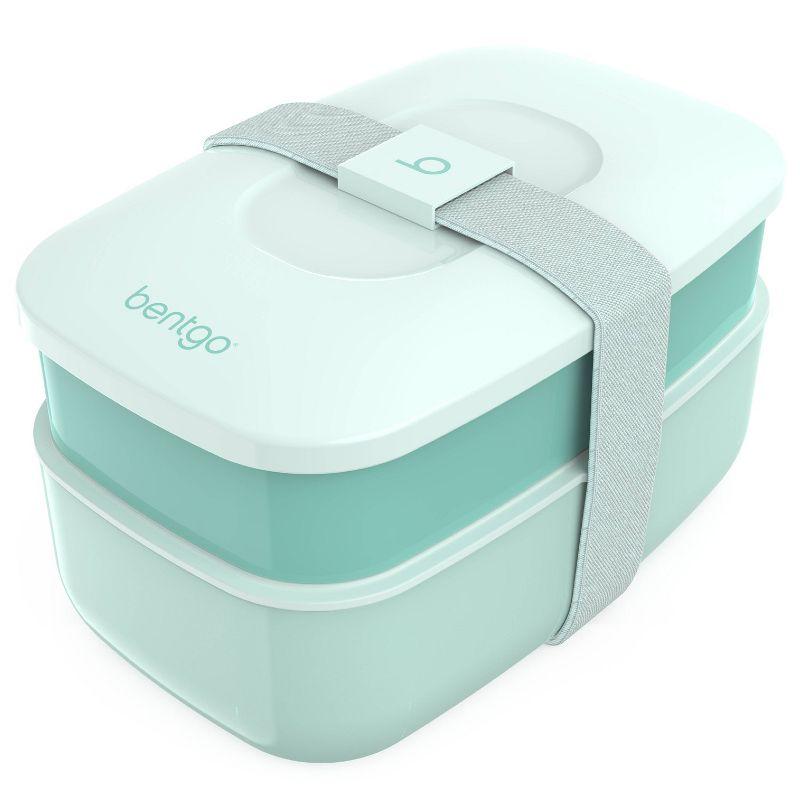 Bentgo Classic All-in-One Stackable Lunch Box Container with Built in Flatware