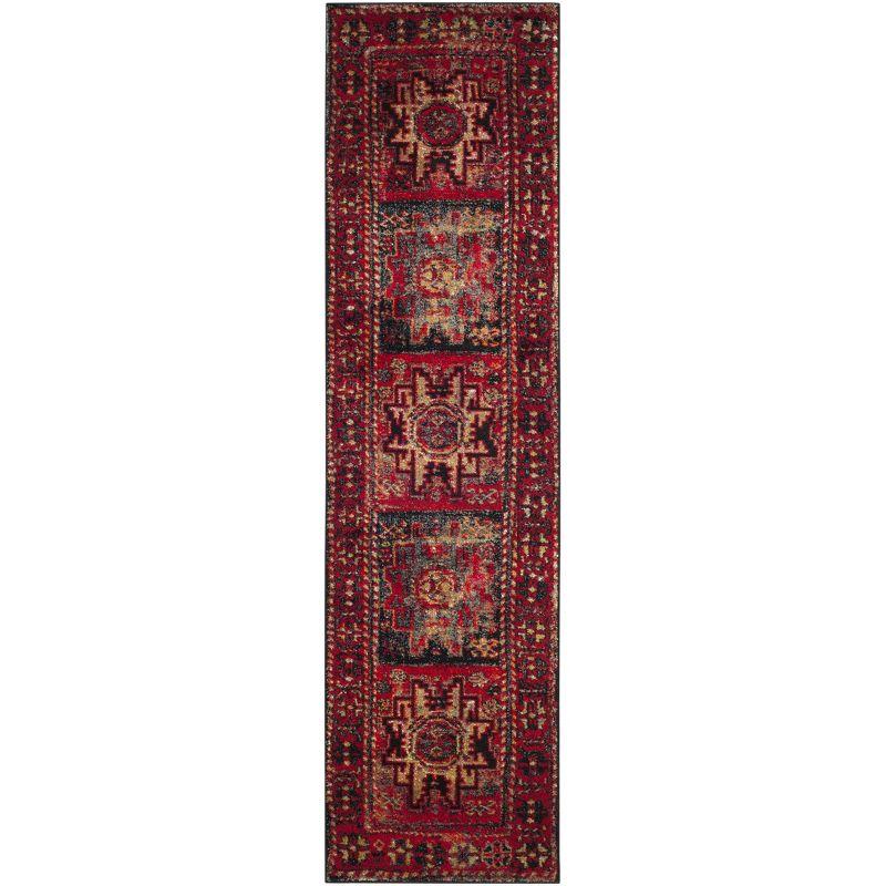 Vintage Hamadan VTH213 Power Loomed Indoor Runner Rug - Red/Multi - 2'3"x14' - Safavieh