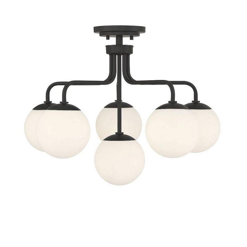 Savoy House Marco 6 - Light Semi-Flush Mount in  Matte Black