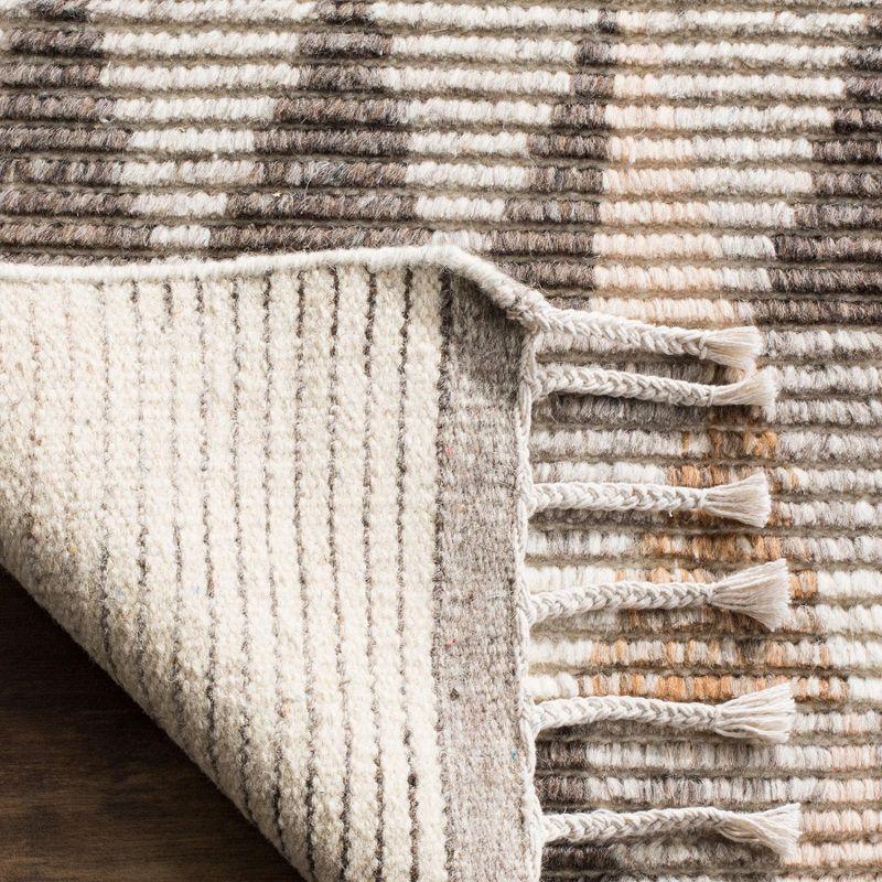 Kenya KNY120 Hand Knotted Area Rug - Ivory/Multi - 9'x12' - Safavieh