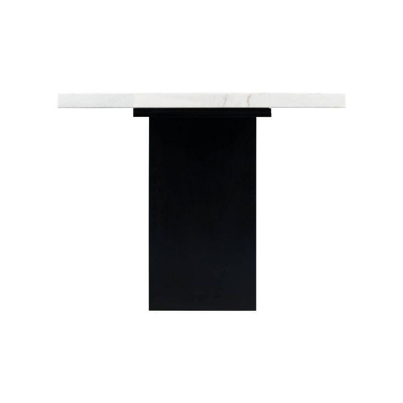 Willow Marble Counter Height Dining White - Picket House Furnishings: Chic Black Base, 6 Seats