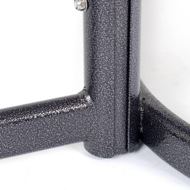 Four Bike Free-Standing Rack With Basket