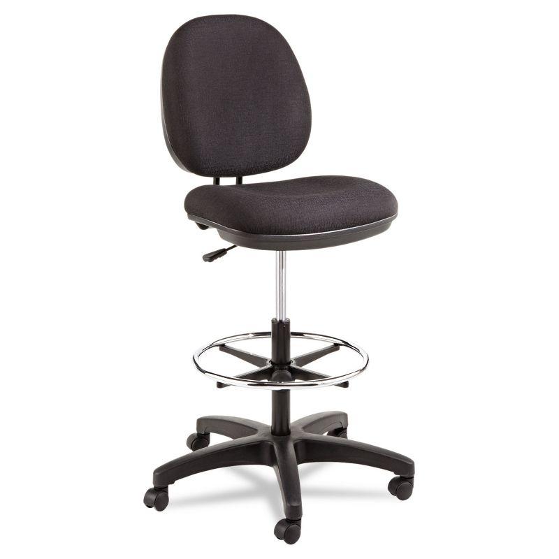 Alera Interval Series Swivel Task Stool 100% Acrylic Black IN4611