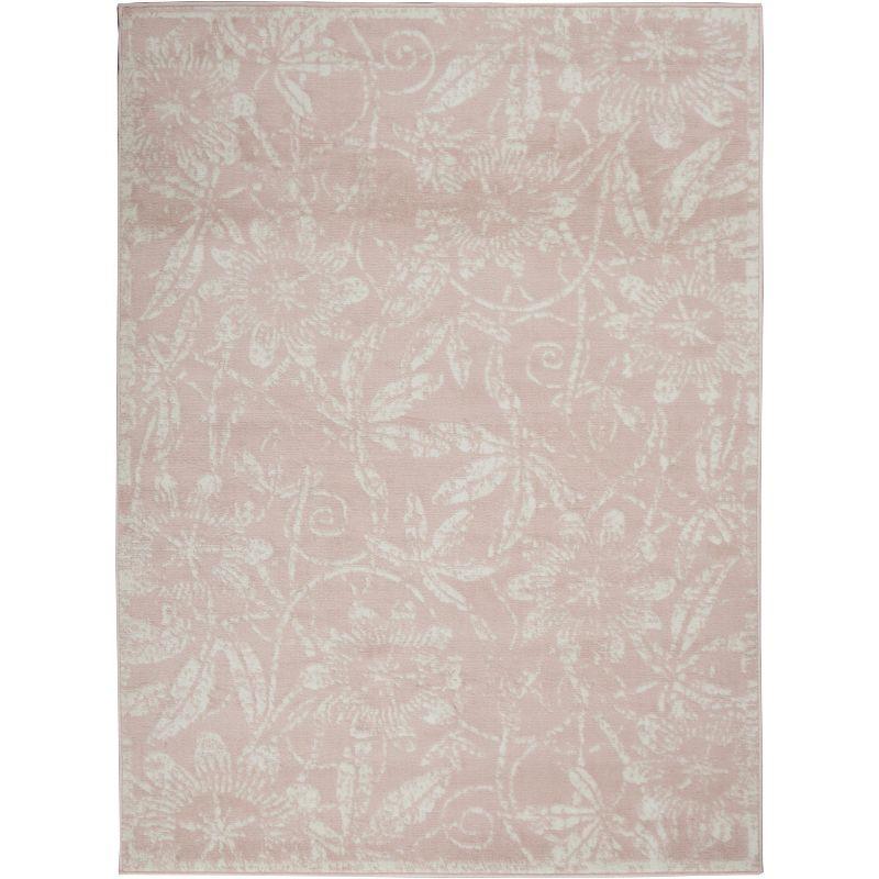 Whigham Floral Pink/White Area Rug
